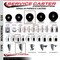 Service Caster 4'' Phenolic Swivel 1'' Expanding Stem Caster Set 2 Total Lock Brakes, 4PK SCC-EXTTL20S414-PHR-2-S-2-1 - alternate 3
